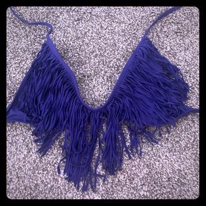 Fringe bikini top